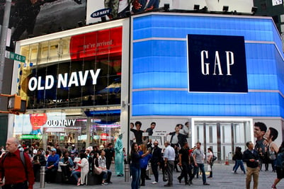 NYC delivery by SalSon to GAP's new Times Square store