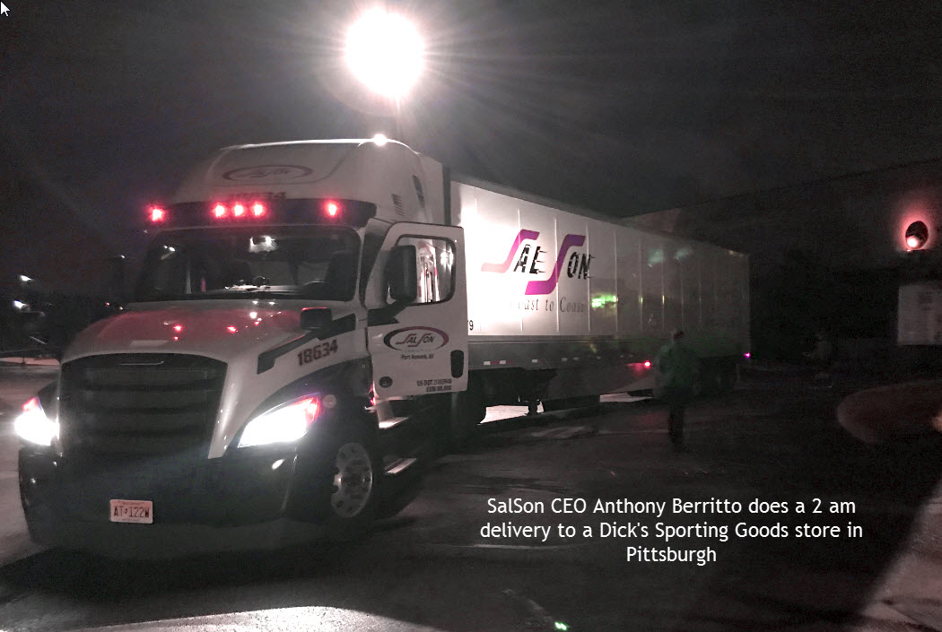 SalSon CEO Takes New Daimler Truck for Maiden Voyage SalSon CEO Takes New Daimler Truck for Maiden Voyage